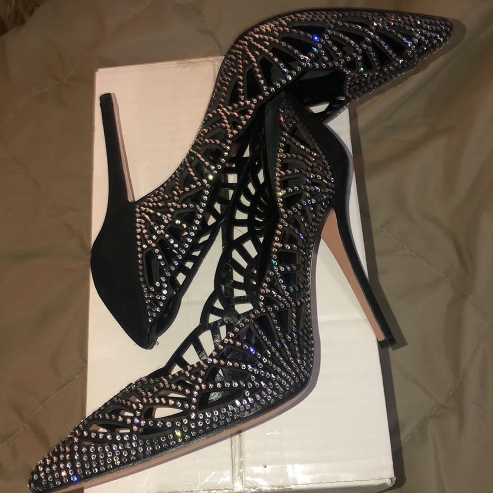 Giorgio Armani rhinestone shoes